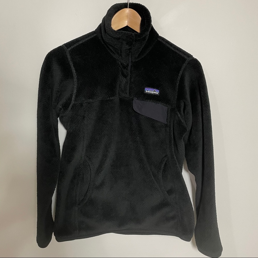 Patagonia Snap T black pullover Sz XS